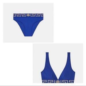 Versace Blue Medusa two piece bikini